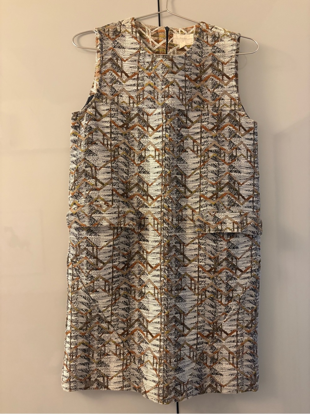 Billy Reid Sleeveless Patterned Mini Dress